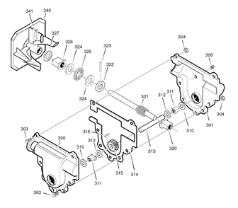 Gear Case Diagram and Parts List for 626752X16B-ST7526 2007 Briggs and Stratton Snow Blower